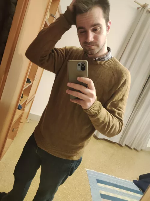 getting ready for work. oh, I'm late already..