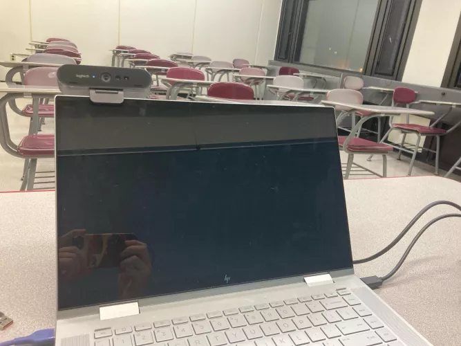 Help! Laptop not working after messing with webcam settings in studio