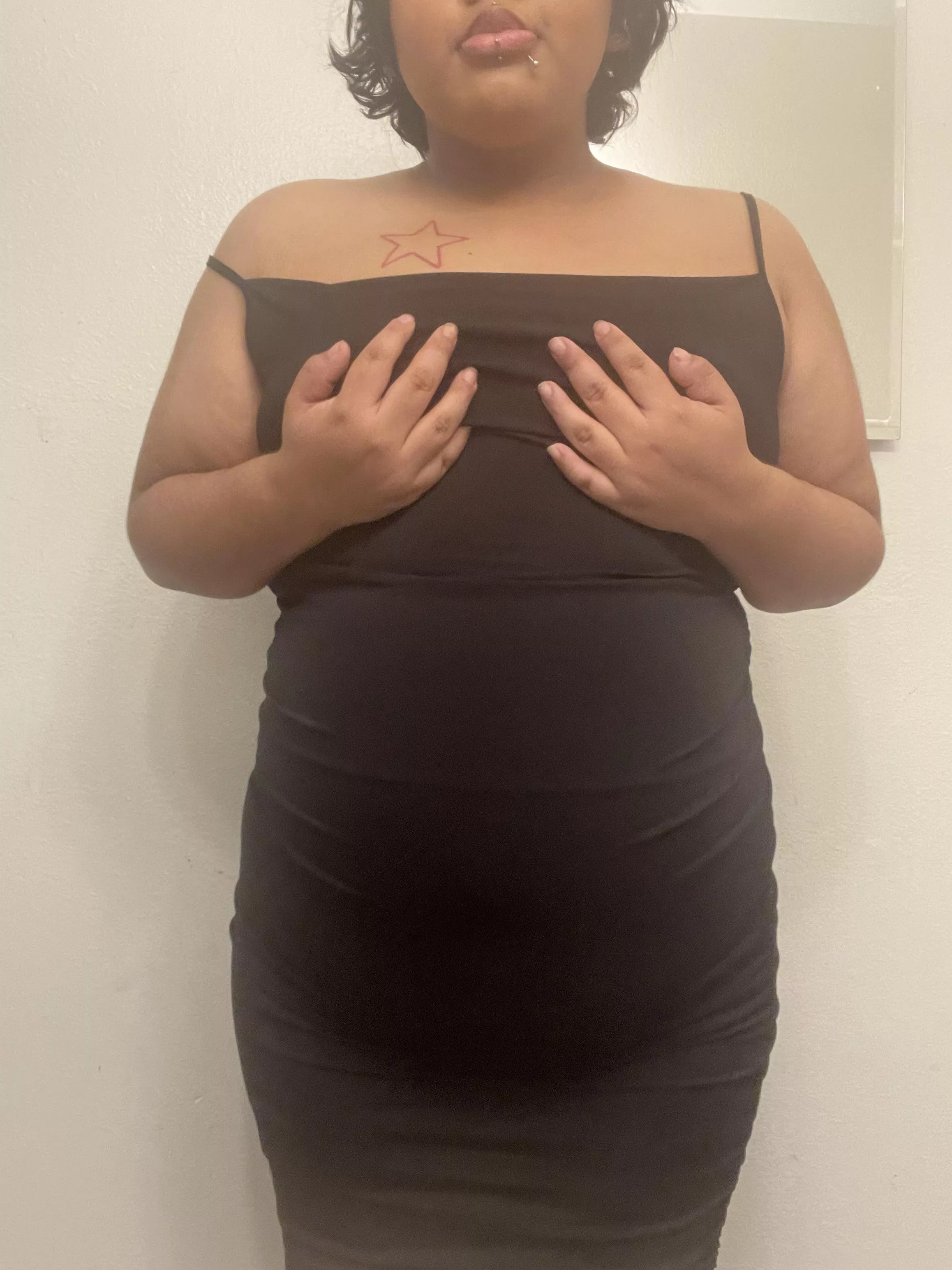 in my sexy black dress