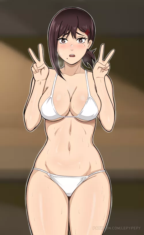 Kobeni underwear peace sign (LepyPepy) [Chainsaw Man]