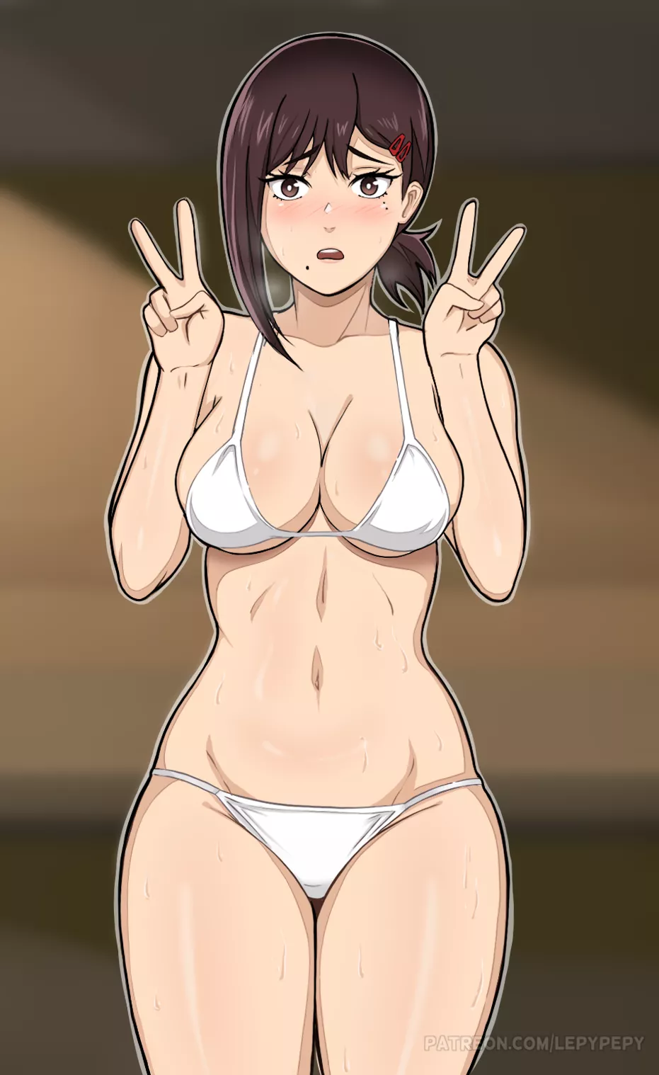 Kobeni underwear peace sign (LepyPepy) [Chainsaw Man]