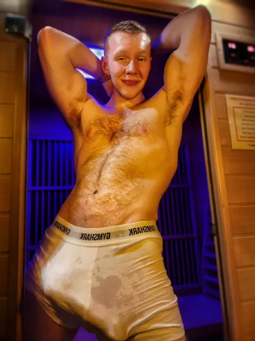 let's have hot sweaty public gym sauna sex bro [22]