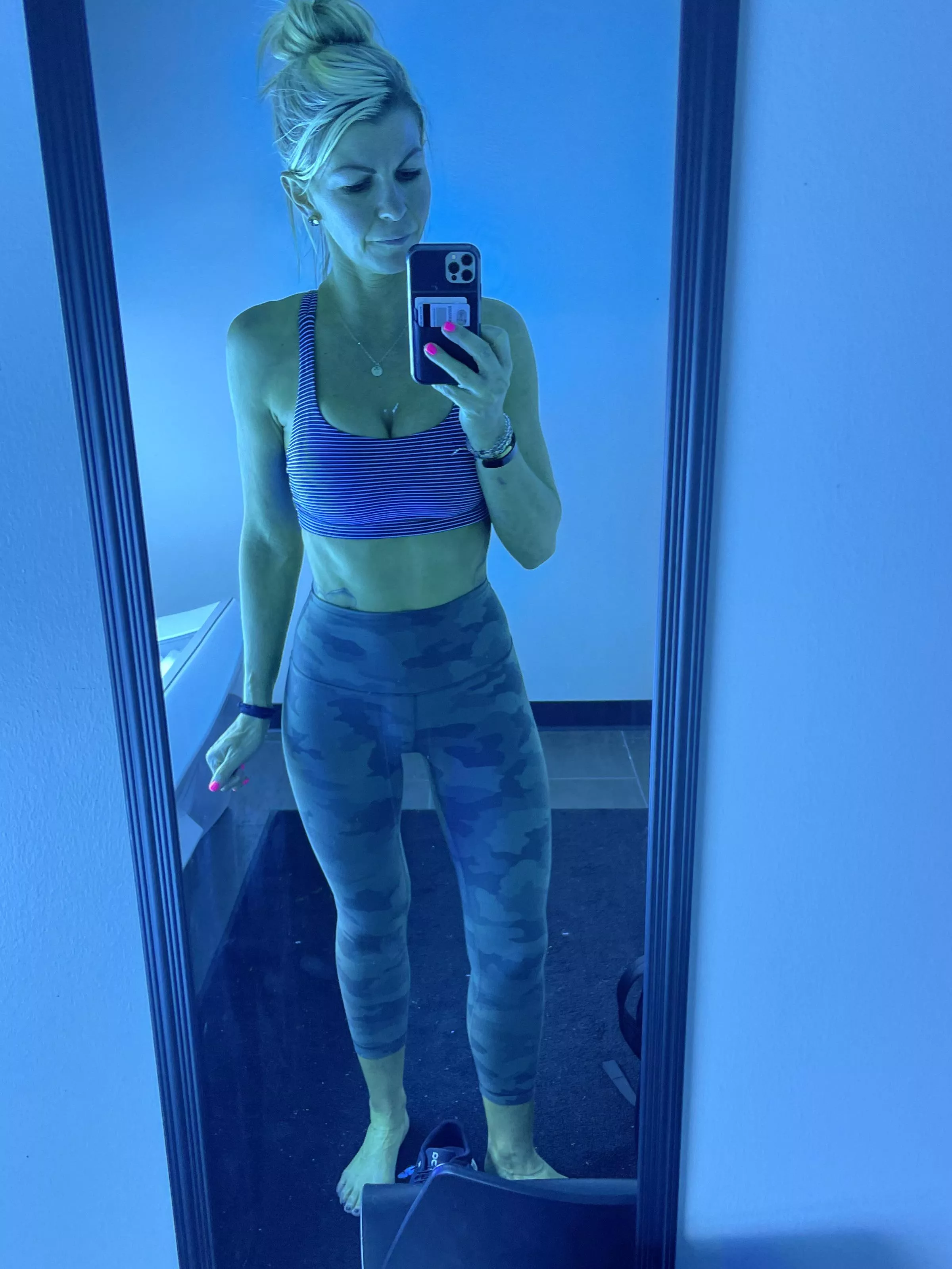 Love tanning after a great workout. Fit 38 Year Old Mom