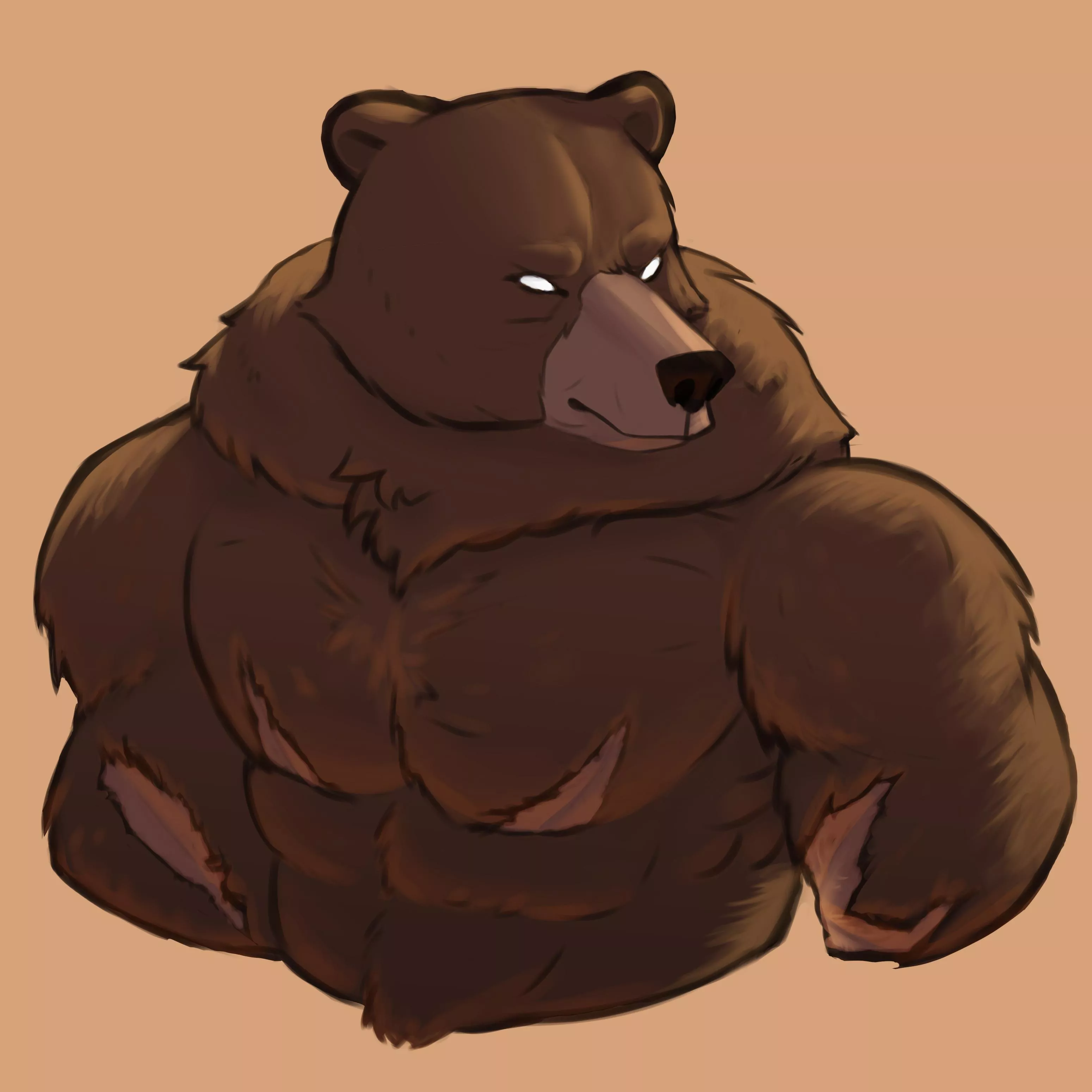 My first time i draw my sona ( i chose a bear cuz bears are cute and dangerous )