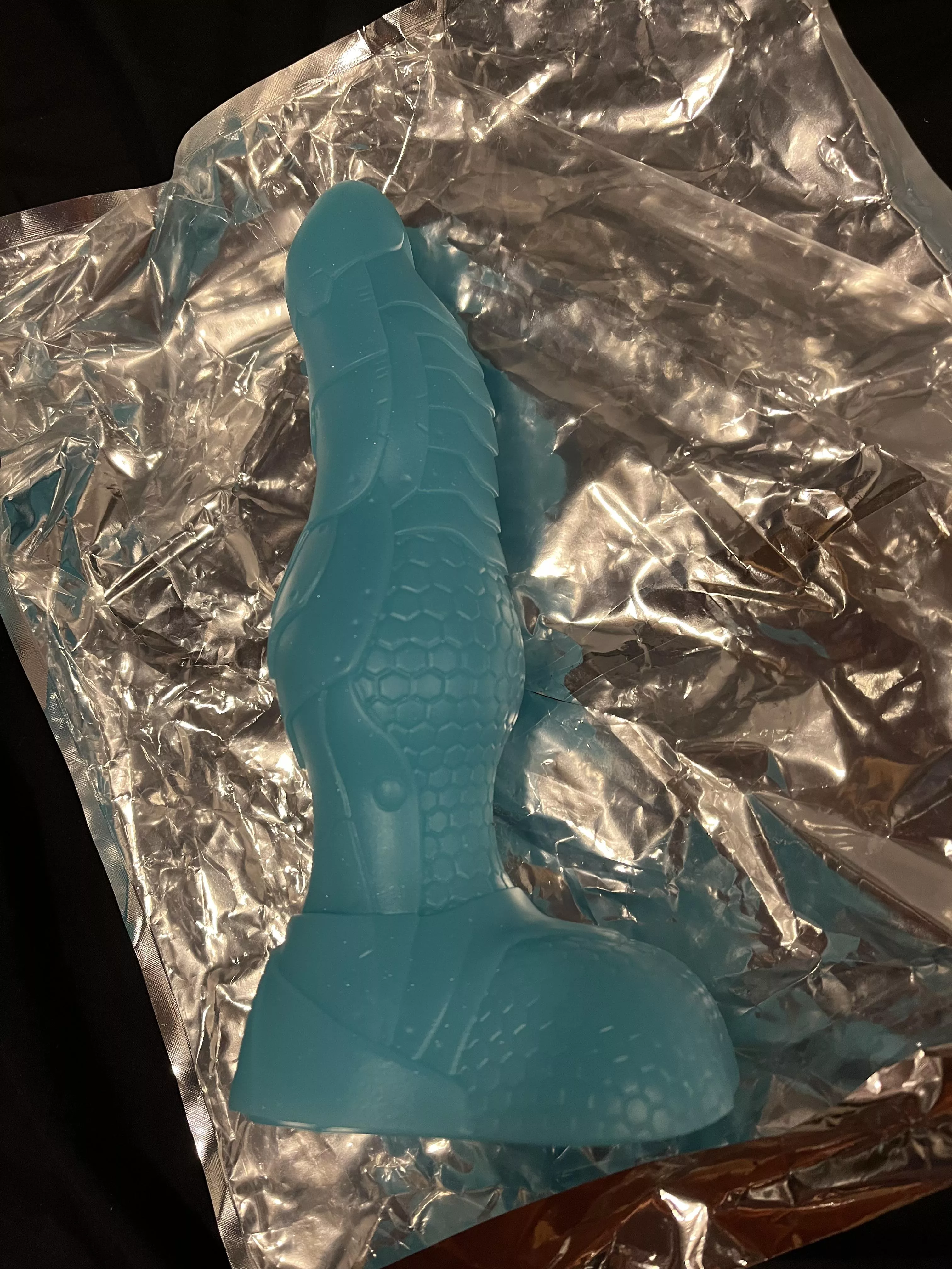 My very first dildo! Small and soft Bishop from Bad Dragon