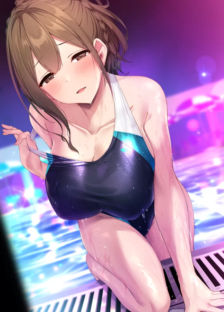 Night Pool Stripping (Satou Kuuki ) [Idolmaster]