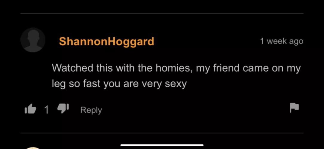 Not sure which is crazier: watching with the homies or your friend cumming on your leg. Apparently it was fast.