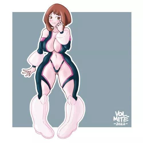 Ochako testing new suits (Volmite)