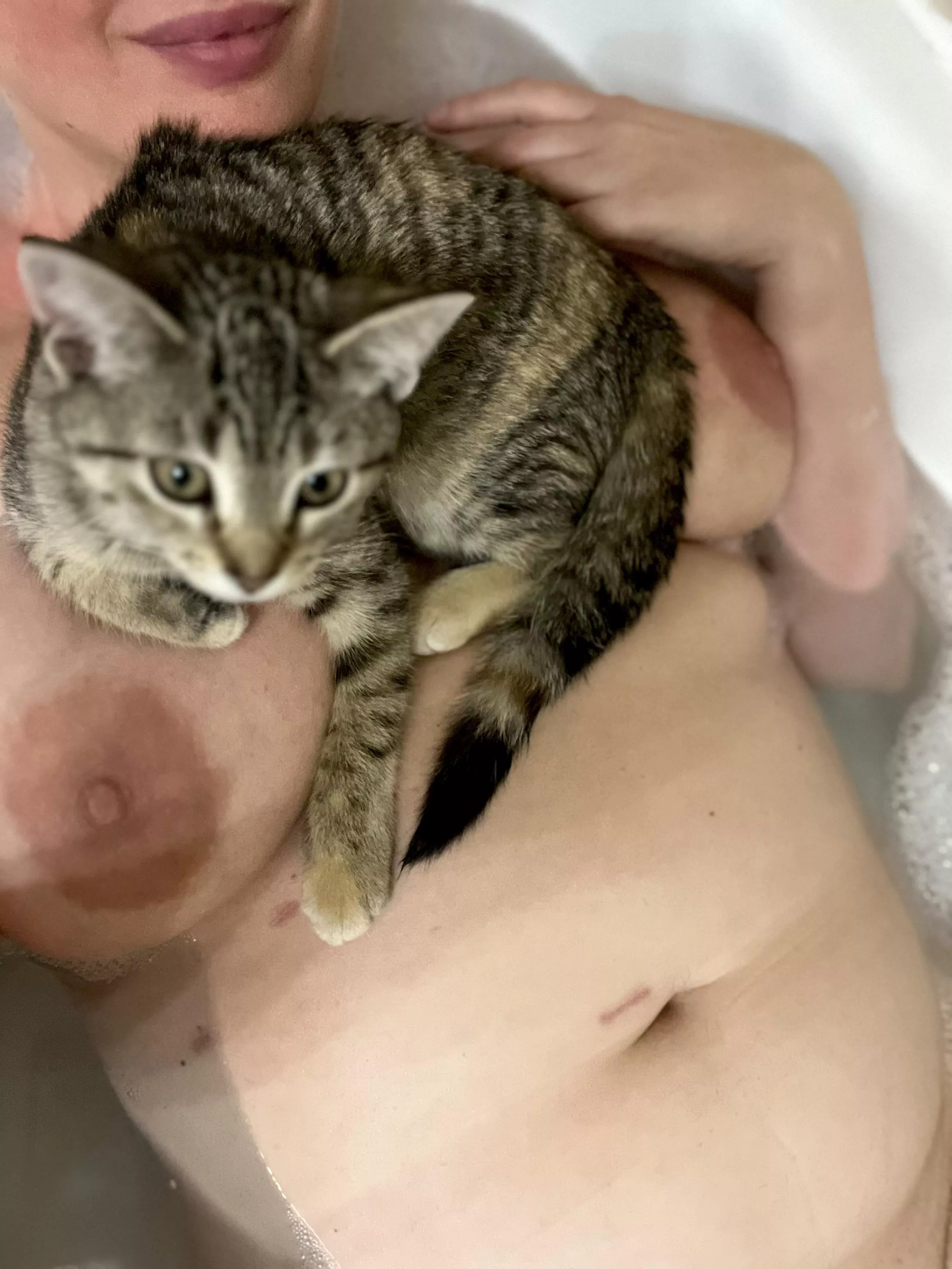 One wet pussy. One dry.