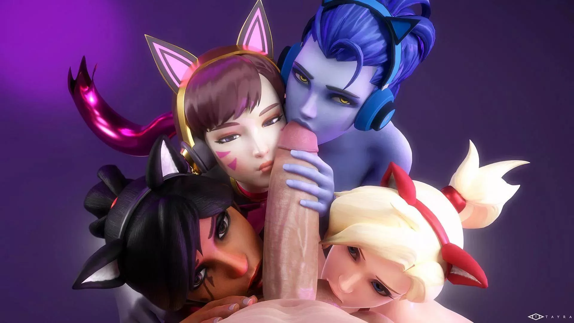 Pharah, D va, Widowmaker & Mercy (Tayra)