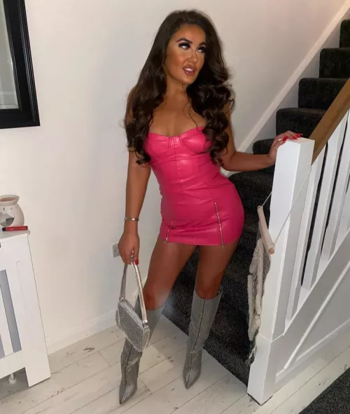 Pink leather Abbie