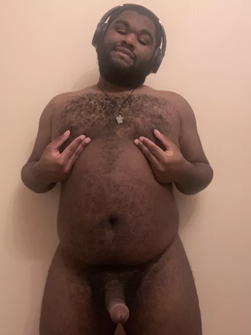 Play with my nipples as you suck my cock.