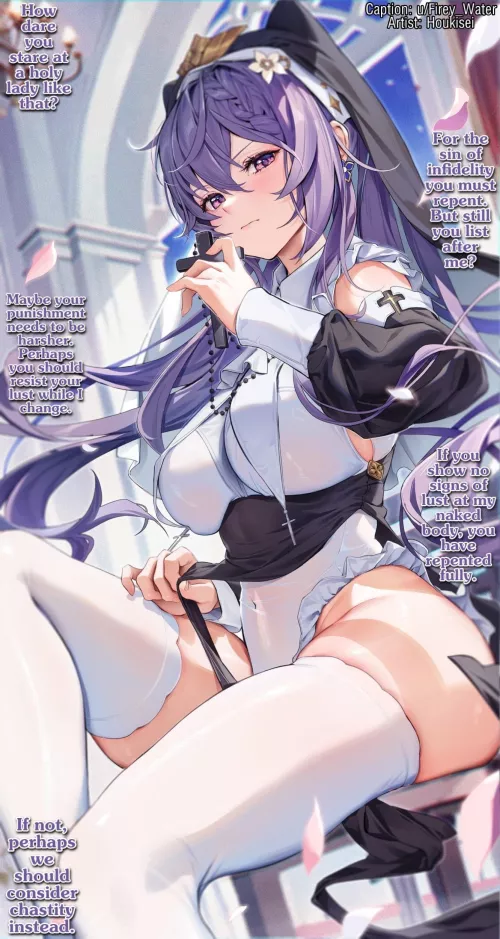 Repenting for your sins. [Gender Neutral POV] [Teasing] [No Touching]