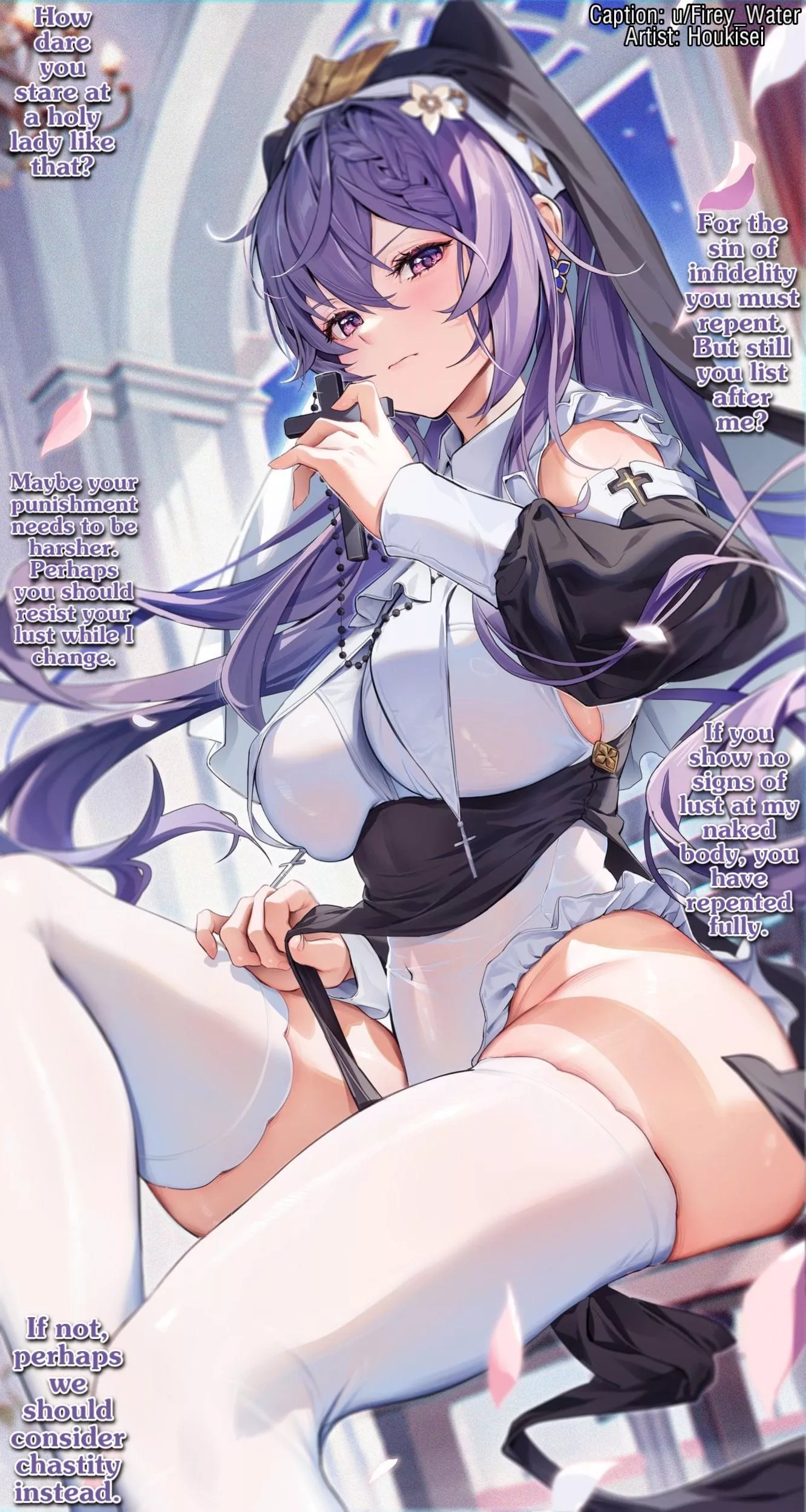 Repenting for your sins. [Gender Neutral POV] [Teasing] [No Touching]