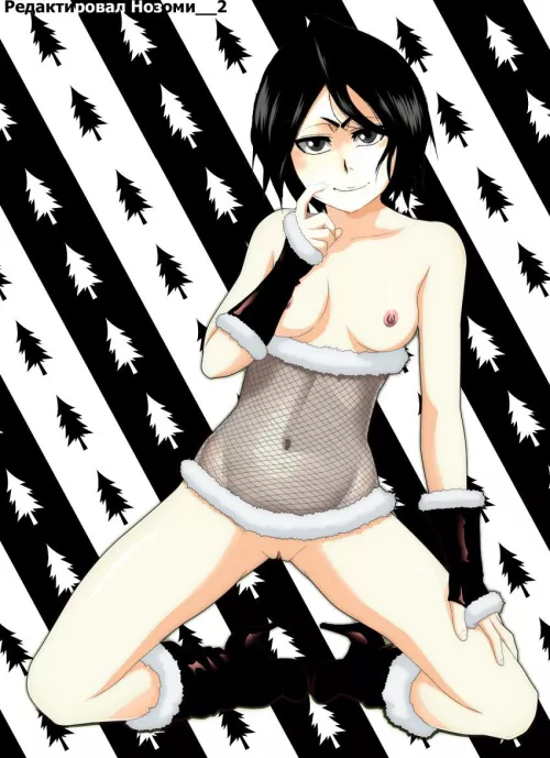Rukia in sexy Christmas lingerie
