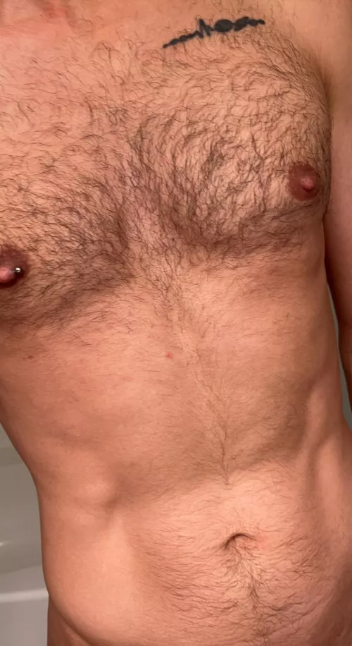 Should I continue growing out my chest or give it a little trim?