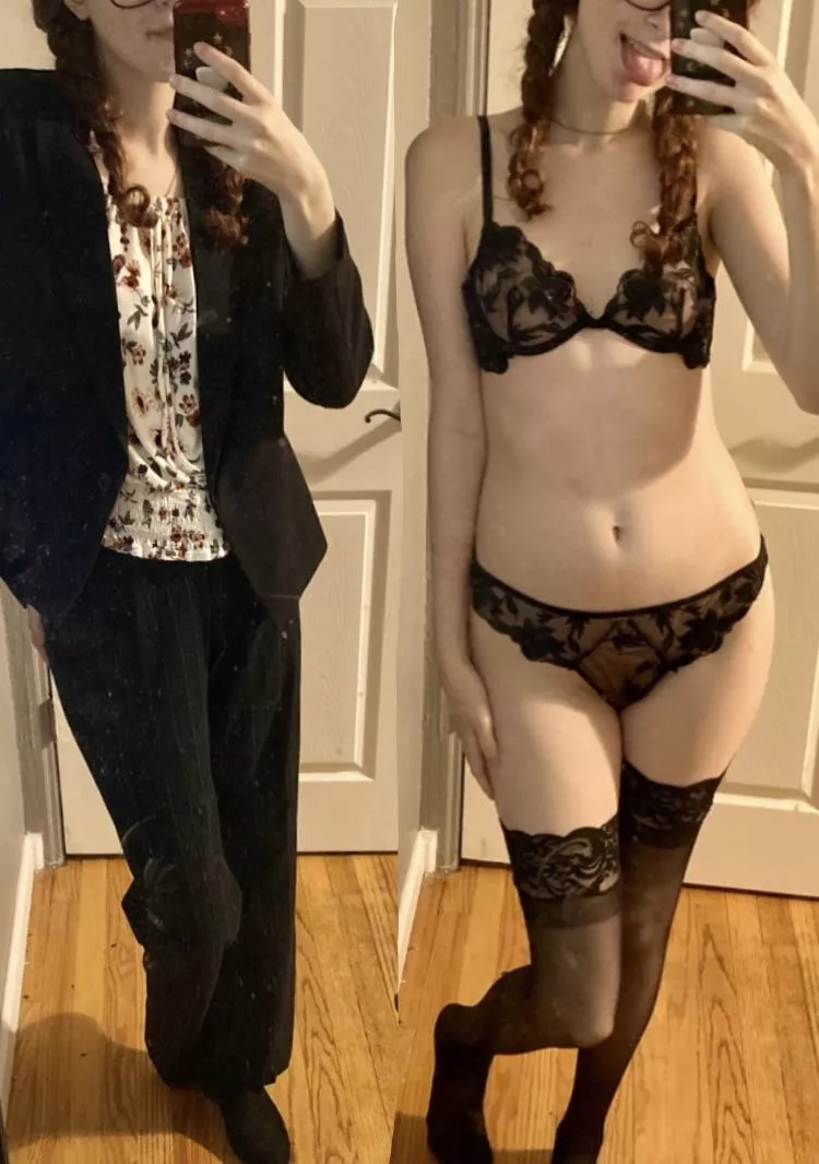 Sometimes you gotta make professional looks more exciting