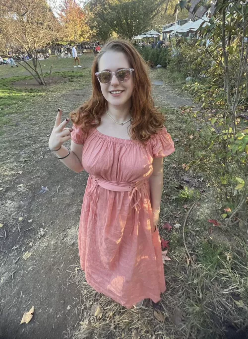 Sundress with nothing underneath