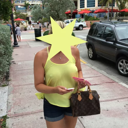 Teasing Wife knows how to get assistance while shopping.