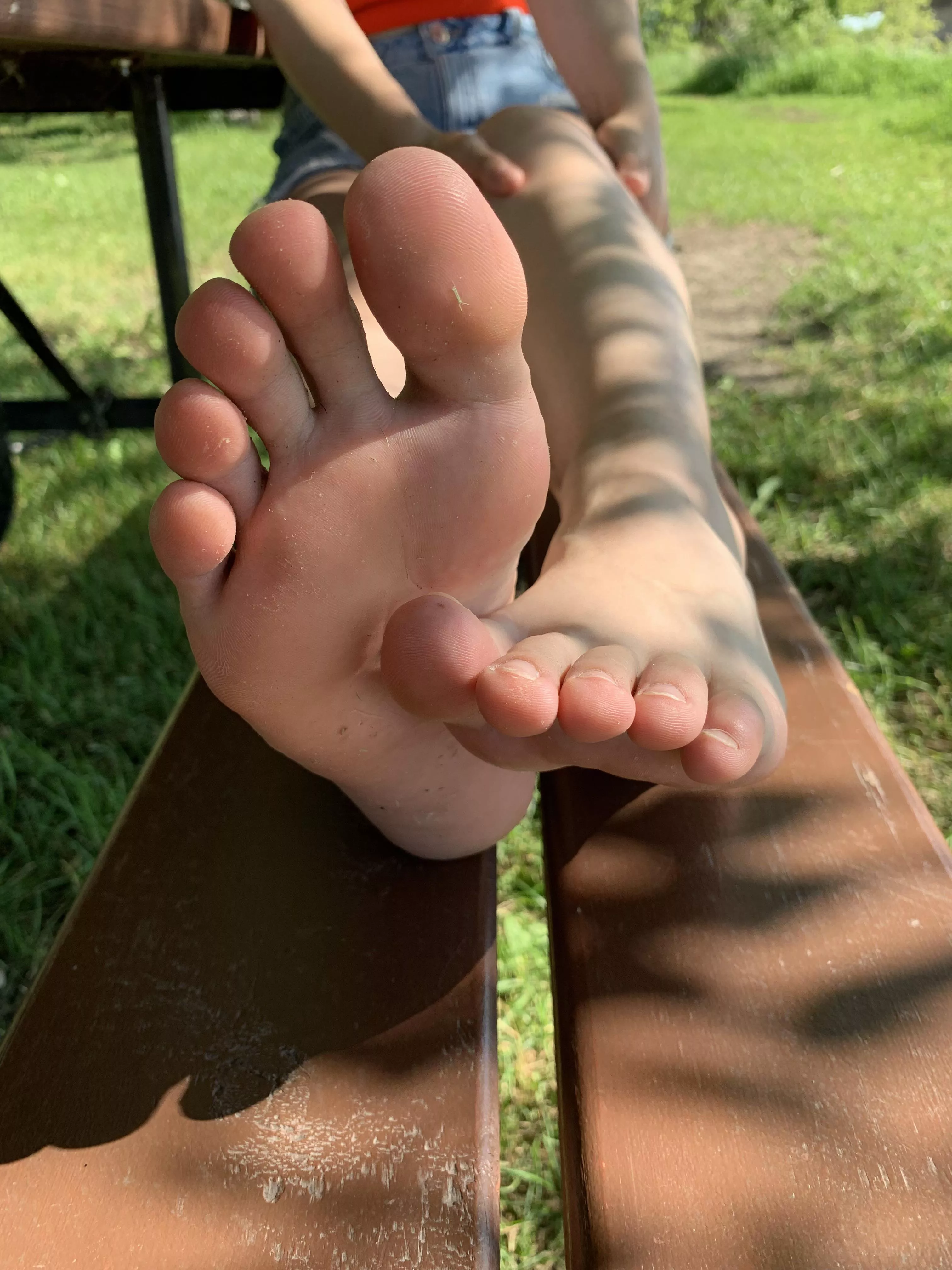 That’s my feet in front of your face