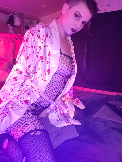 The neon light makes my nips invisible, help me find them?