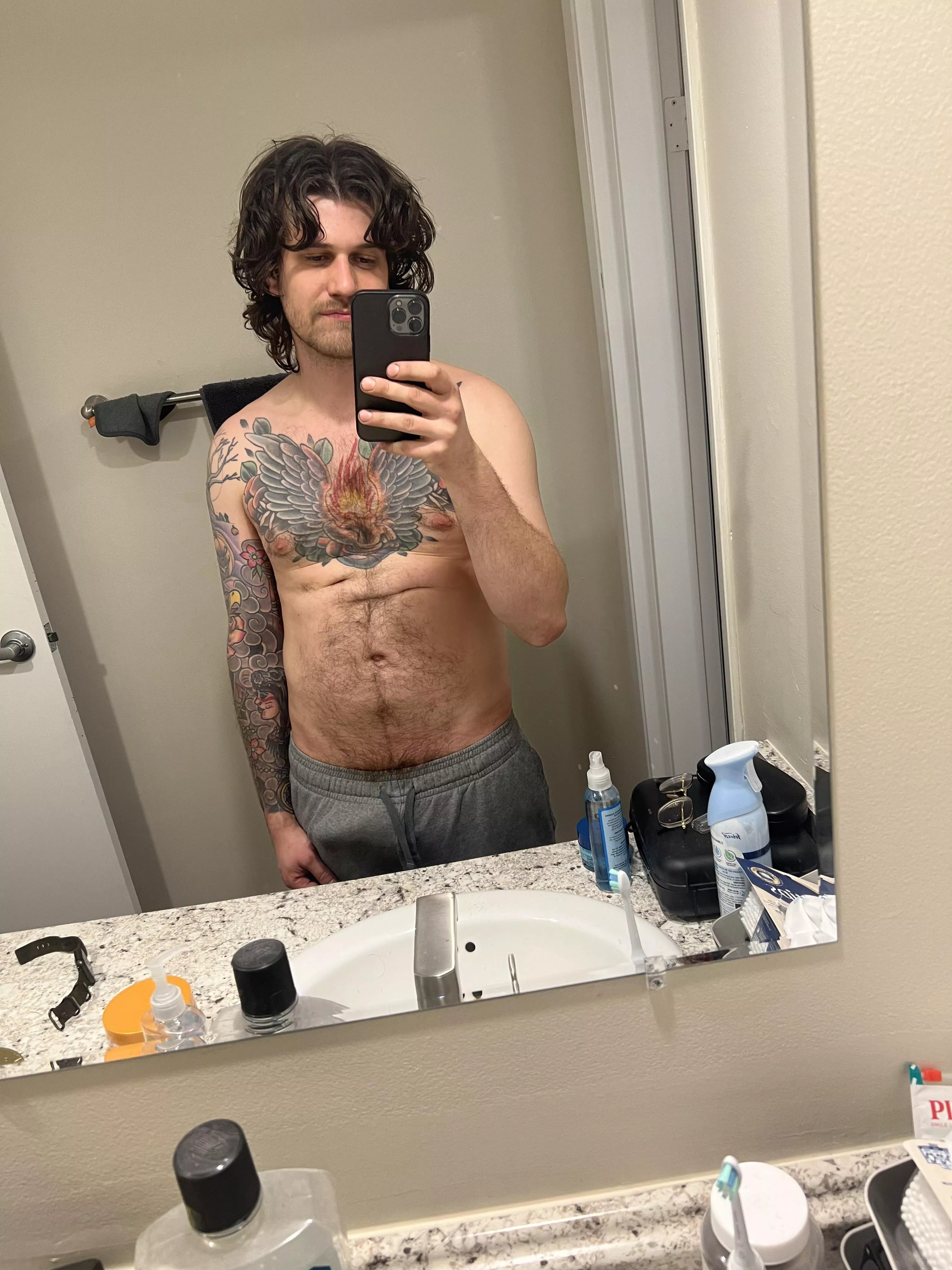 The old gray sweatpants trick ;)