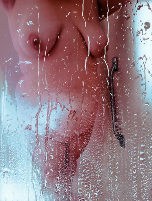 Wet Wednesday. I love the way my tits hang and move when I'm showering.