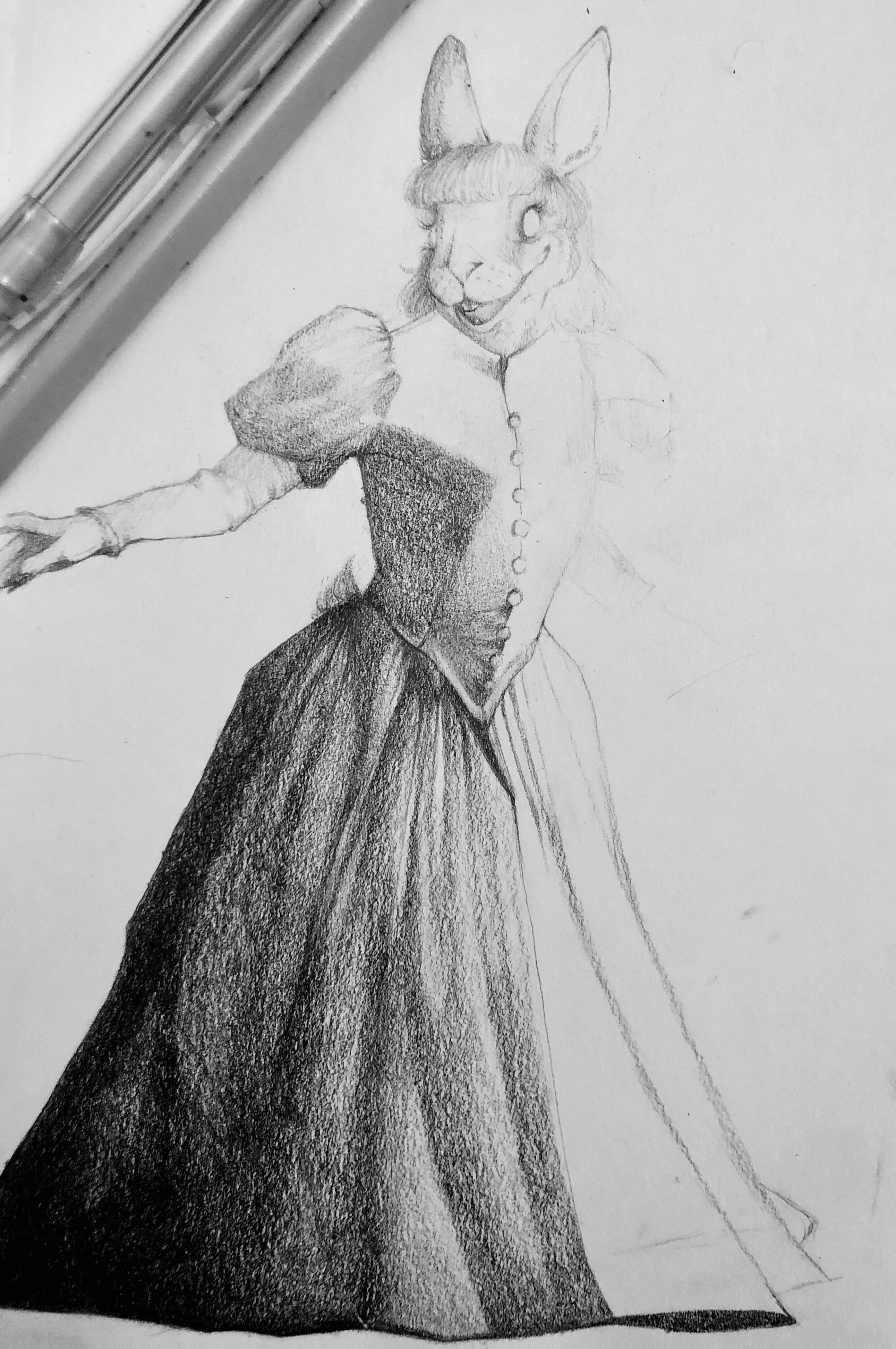 WIP - Mallory the White Rabbit