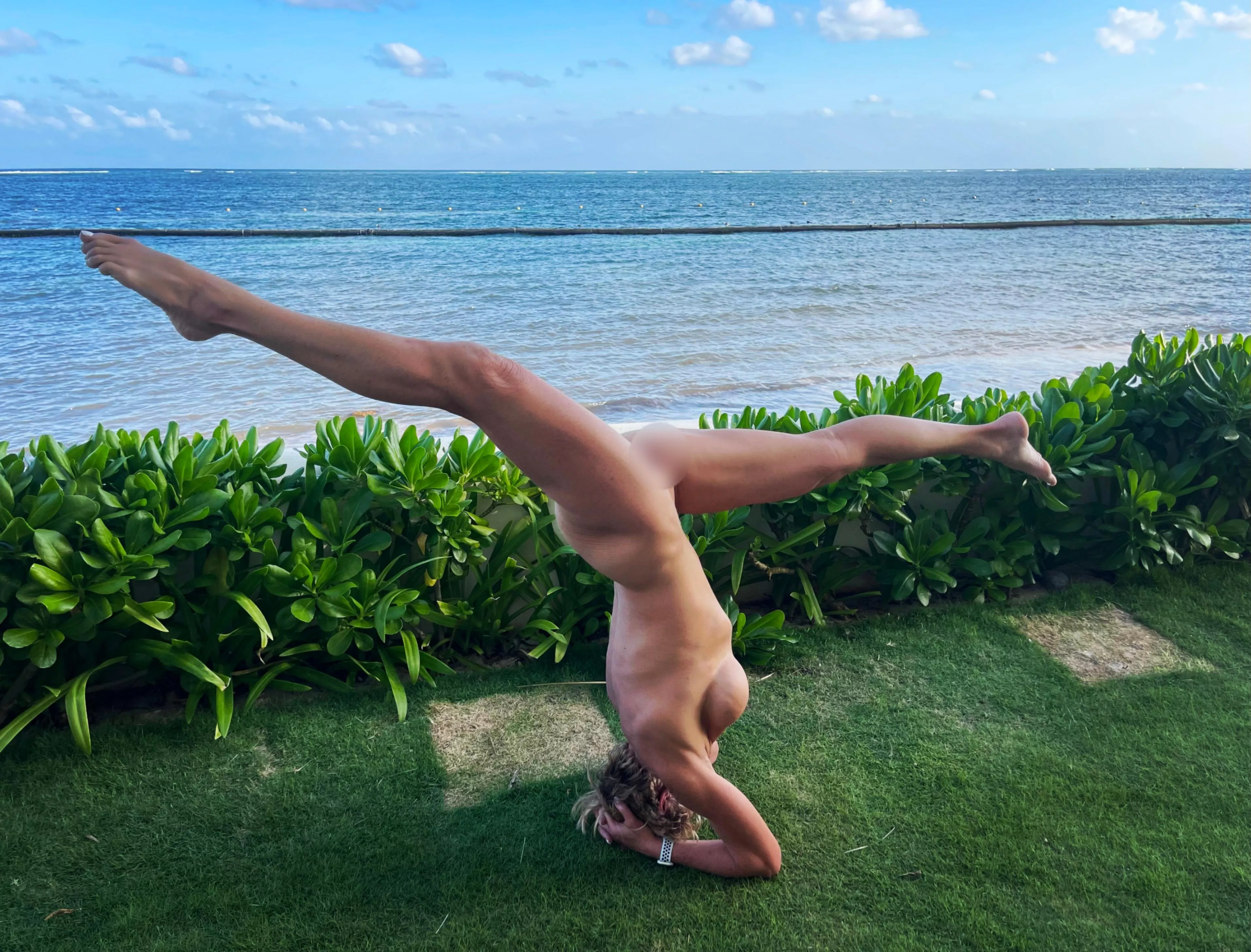 A pic from today's naked practice 😍