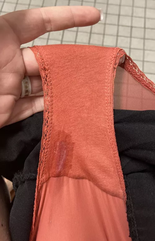 Always getting wet at work, time to make this spot bigger before I go home…