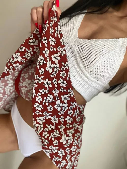 Barely wearing anything at all