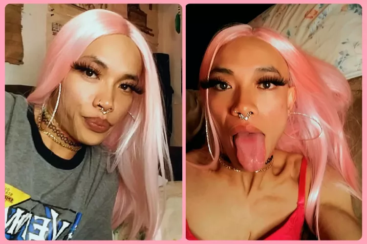 Before & After getting face fucked.
