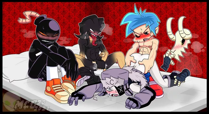 boyfriend x agoti x ruv (mid-fight masses) x. tabi (fnf) x. whitty (fnf)