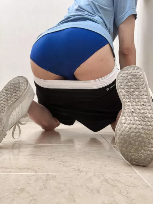 Could you please help me take my sweaty blue briefs off with your mouth?