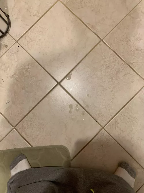 Cum on the floor