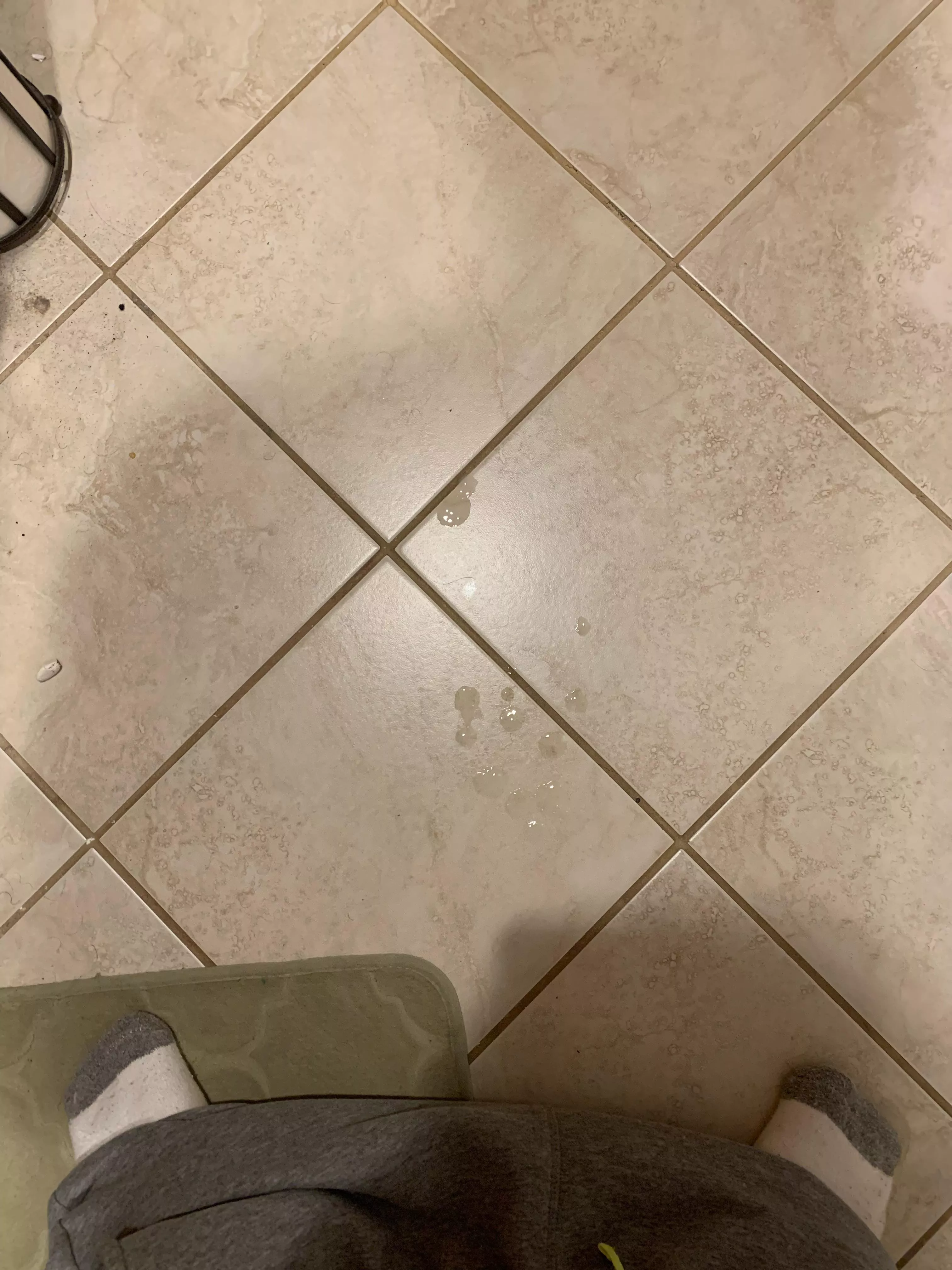 Cum on the floor