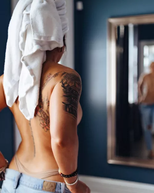 Do you put on jeans right after your shower?