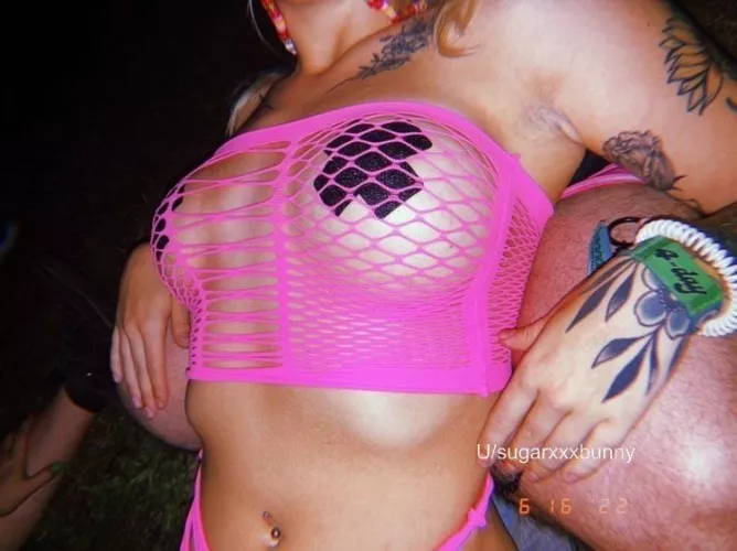 Does fishnet count as a crop top? 🫣 wore this to a festival had such a blast