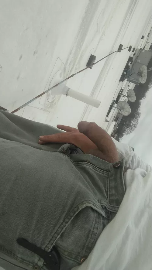 doing some work above a busy shopping center