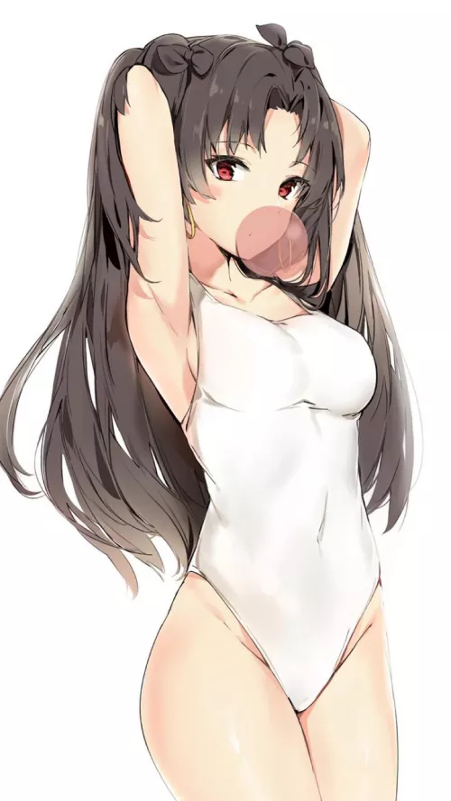 Enjoying some bubblegum