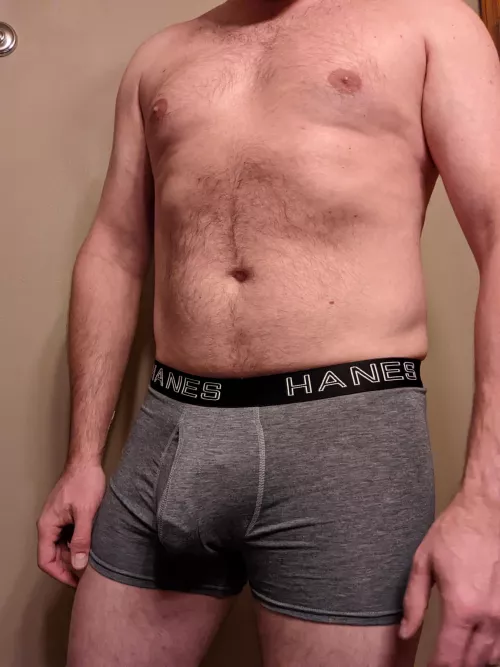 Finally trying underwear with a pouch...not bad at all