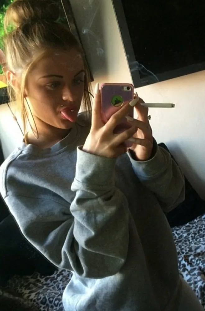 Gorgeous chav smoker Lucy