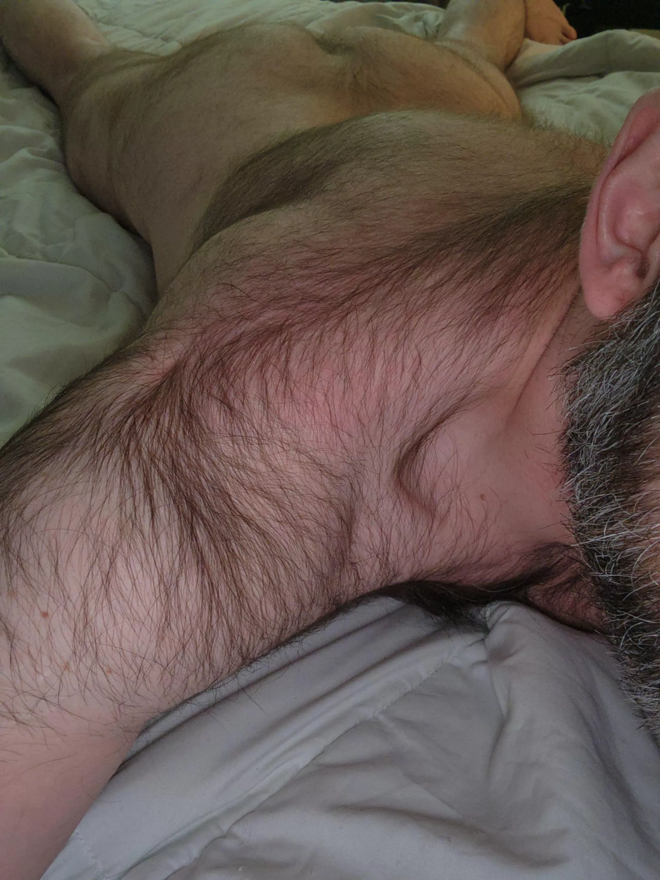 Hairy guys are the best to cuddle with