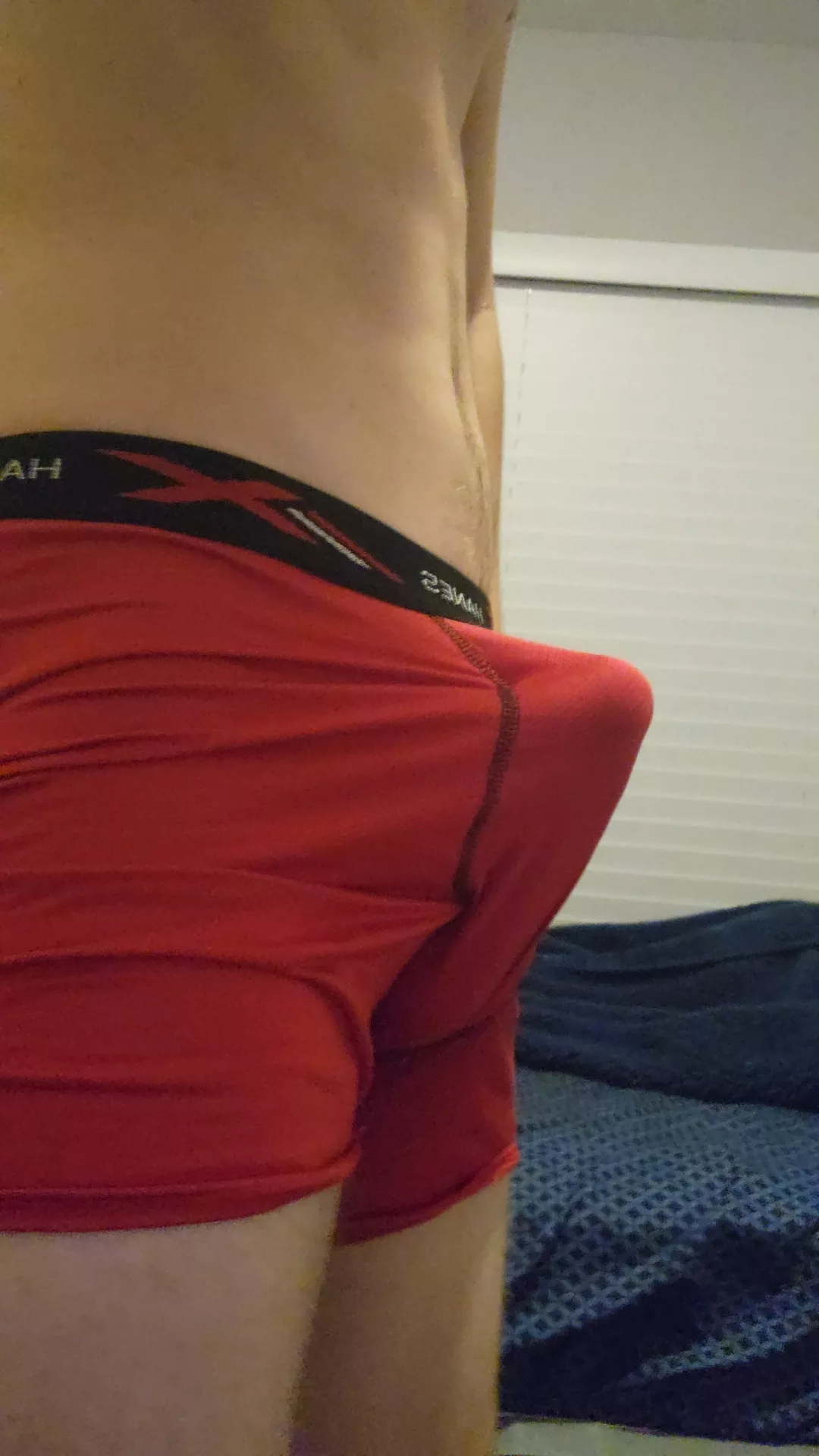 Hes trying to poke out