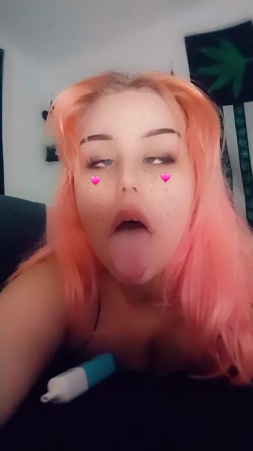 how's my ahegao face?😉💗