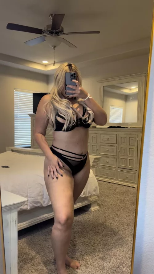 I can’t help but feel classy in this lingerie and having my hair done