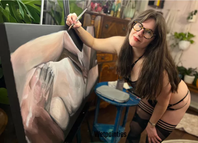 I could teach you to paint, but I’m not sure you would pay attention.