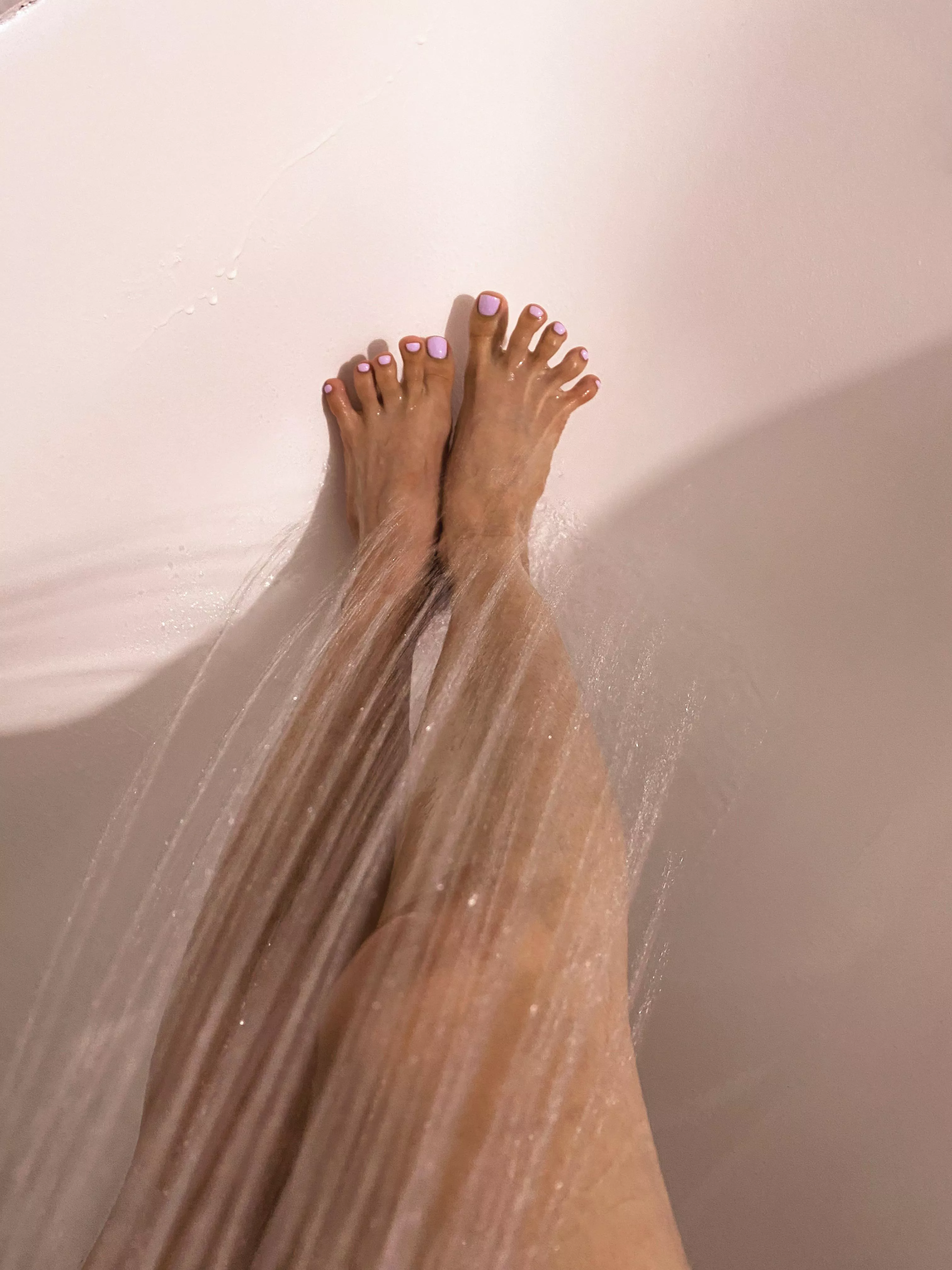 I like to spread my toes so it’s easier for you to lick them