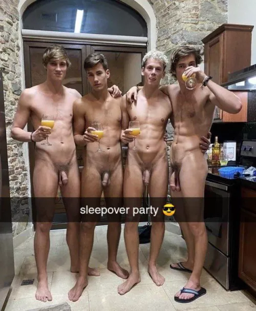 just a sleepover with the boys