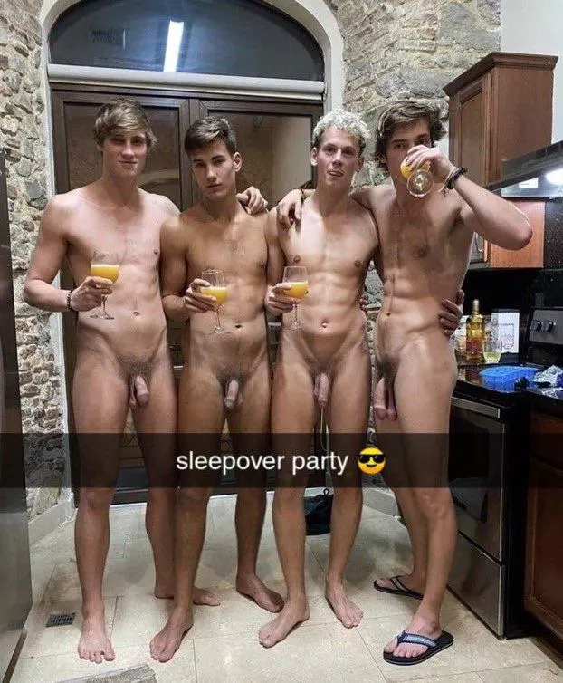 just a sleepover with the boys